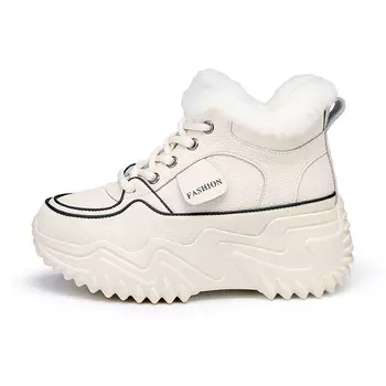 Зимние ботинки женские Baijihong, бежевый