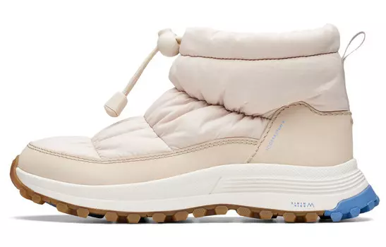 Зимние ботинки женские белые Clarks