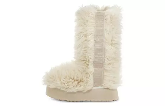 Зимние ботинки женские белые Ugg