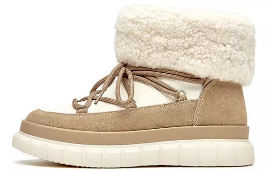 Зимние ботинки женские бежевые Beau Today
