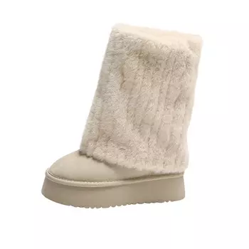 Зимние ботинки женские бежевый Cherry&Kalika