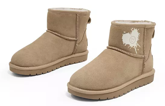 Зимние ботинки женские бежевый Eblan