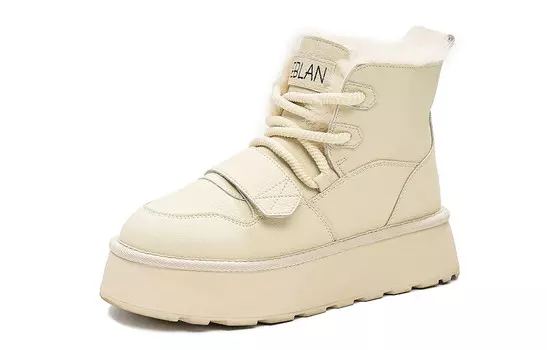 Зимние ботинки женские бежевый Eblan