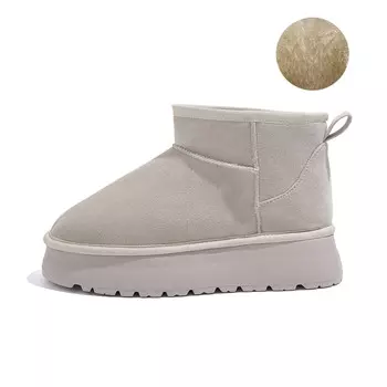 Зимние ботинки женские бежевый Huanqiu