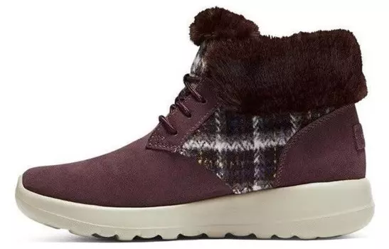 Зимние ботинки женские бордовый Skechers