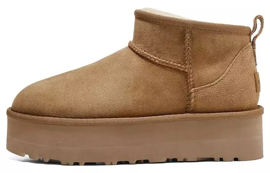 Зимние ботинки женские Bosssunwen, цвет Chestnut