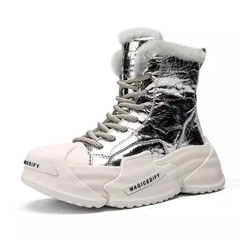 Зимние ботинки женские Cai Chi, белый