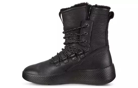 Зимние ботинки женские черные Ecco