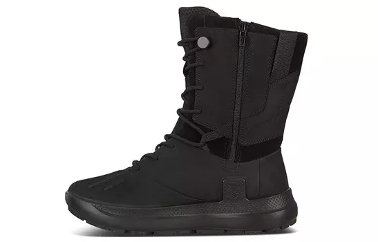 Зимние ботинки женские черные Ecco