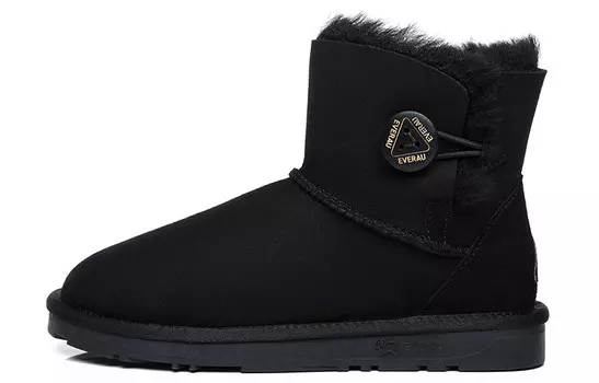 Зимние ботинки женские черные Everau