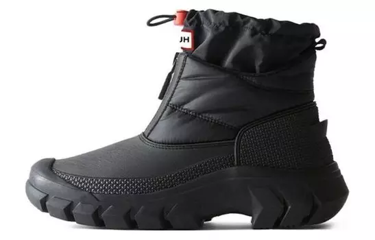 Зимние ботинки женские черные Hunter