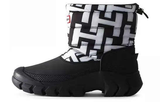 Зимние ботинки женские черные Hunter