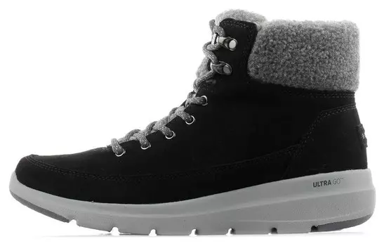 Зимние ботинки женские черные/серые Skechers