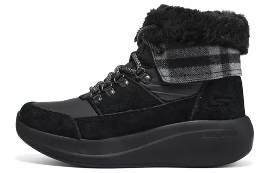 Зимние ботинки женские черные Skechers
