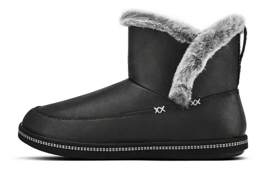 Зимние ботинки женские черные Skechers
