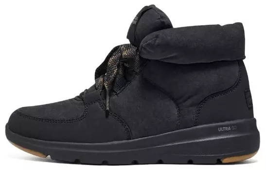 Зимние ботинки женские черные Skechers