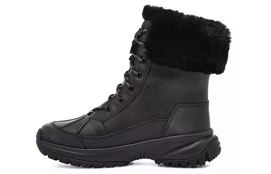Зимние ботинки женские черные Ugg
