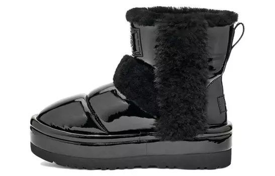 Зимние ботинки женские черные Ugg