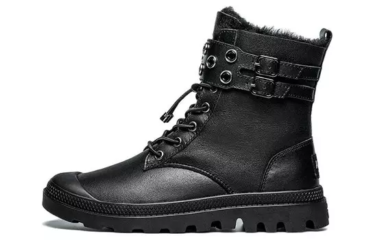 Зимние ботинки женские черный Au&Mu