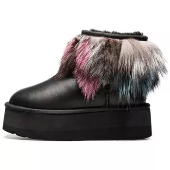 Зимние ботинки женские черный Au&Mu