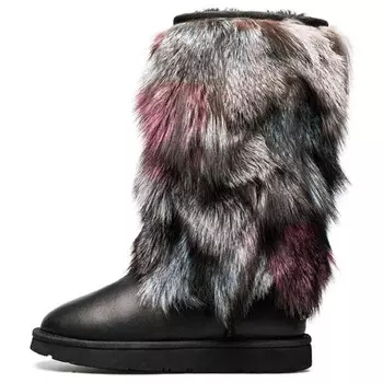 Зимние ботинки женские черный Au&Mu