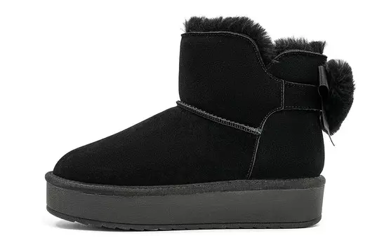 Зимние ботинки женские черный Eblan