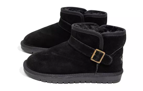 Зимние ботинки женские черный Feiyue