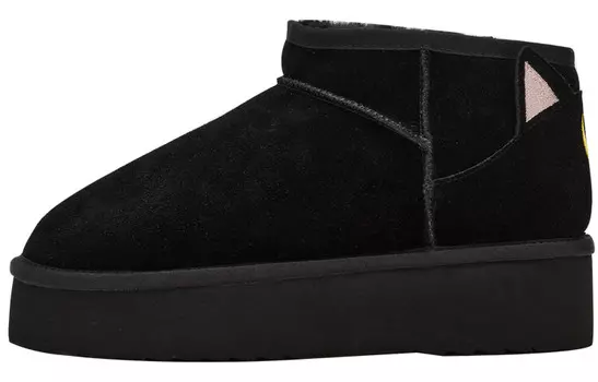 Зимние ботинки женские черный Gracegift