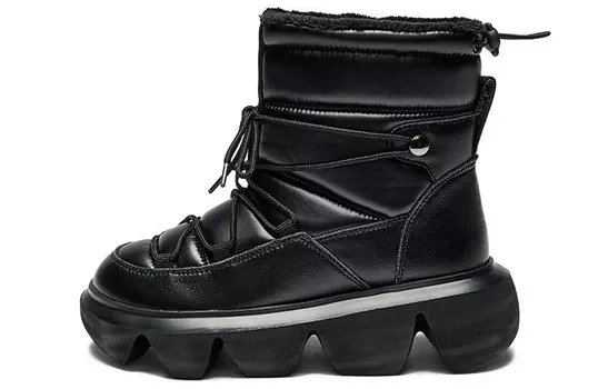 Зимние ботинки женские черный Joy&Mario