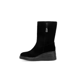 Зимние ботинки женские черный Lesele