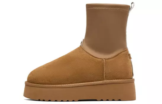 Зимние ботинки женские Elle, цвет Milk Tea Beige