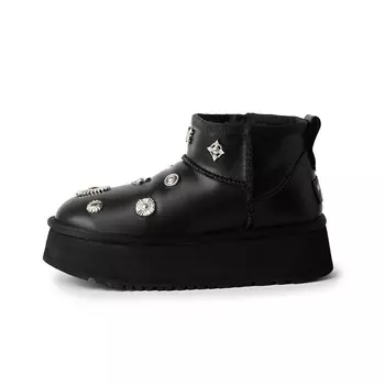 Зимние ботинки женские Flowerskam, бежевый