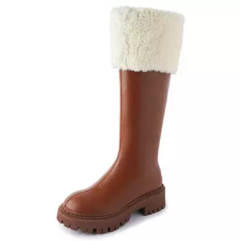 Зимние ботинки женские Flowerskam, коричневый