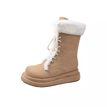 Зимние ботинки женские хаки Mxgm