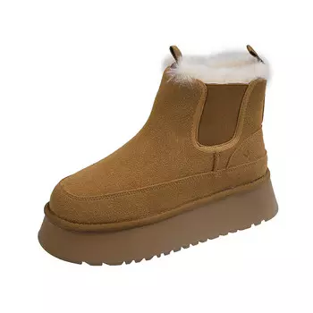 Зимние ботинки женские Jiuxingdao, коричневый