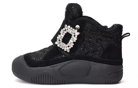 Зимние ботинки женские Joy&Mario, черный