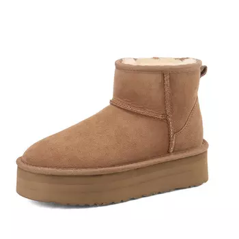 Зимние ботинки женские каштановые Aiqinisha, цвет Chestnut