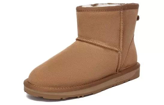 Зимние ботинки женские каштановые Everau