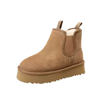 Зимние ботинки женские каштановые Mo Lin, цвет Chestnut