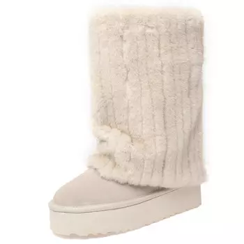 Зимние ботинки женские Kemeilian, бежевый