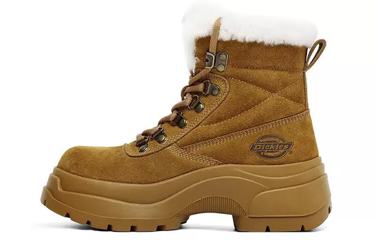 Зимние ботинки женские коричневые Dickies