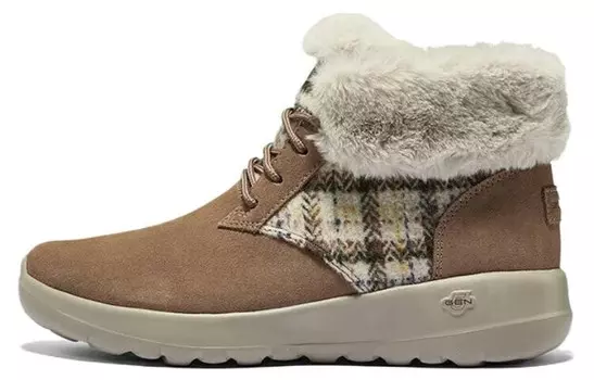 Зимние ботинки женские коричневые/серо-коричневые Skechers