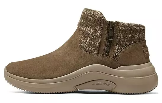 Зимние ботинки женские коричневые Skechers