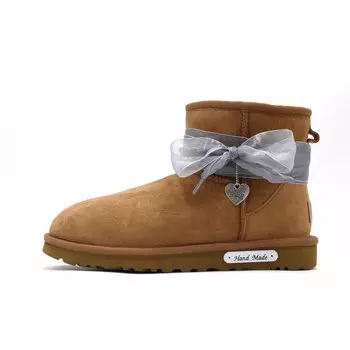 Зимние ботинки женские коричневые Ugg