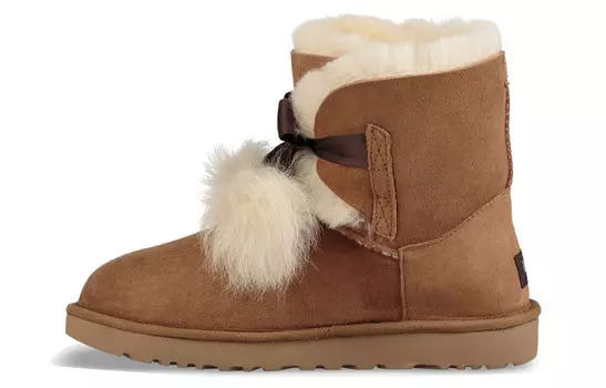 Зимние ботинки женские коричневые Ugg