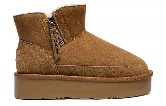 Зимние ботинки женские коричневые Warrior