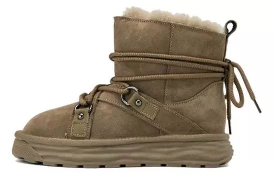 Зимние ботинки женские коричневый Aokang
