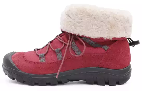 Зимние ботинки женские красный Slider