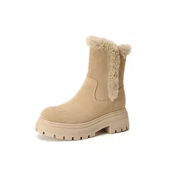 Зимние ботинки женские Mo Lin, цвет Apricot