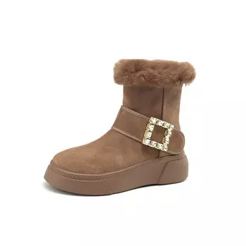 Зимние ботинки женские Mo Lin, цвет Apricot